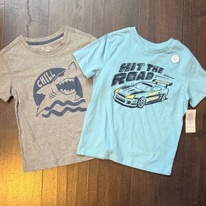 365 Kids Short Sleeve Tees - Gray and Blue